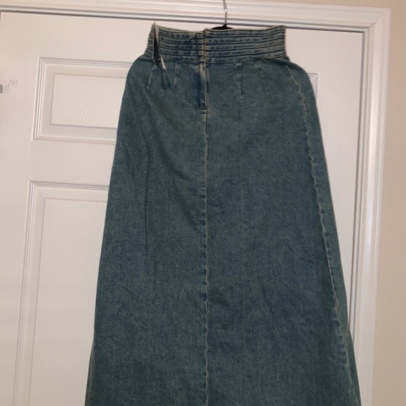 Harve Bernard Denim Ankle-Length Skirt - Picture 2 of 5